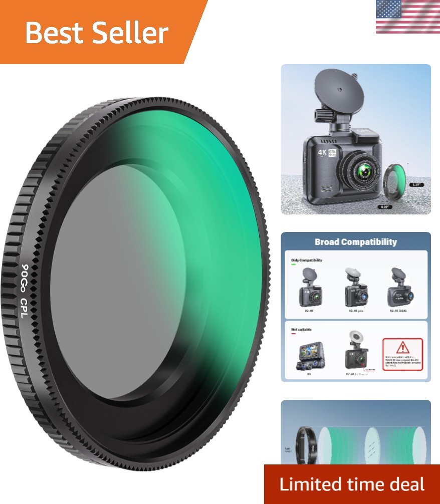CPL Anti-Glare Filter,Circular Polarizer Lens for Rove R2-4K,R2-4K PRO,R2-4K …