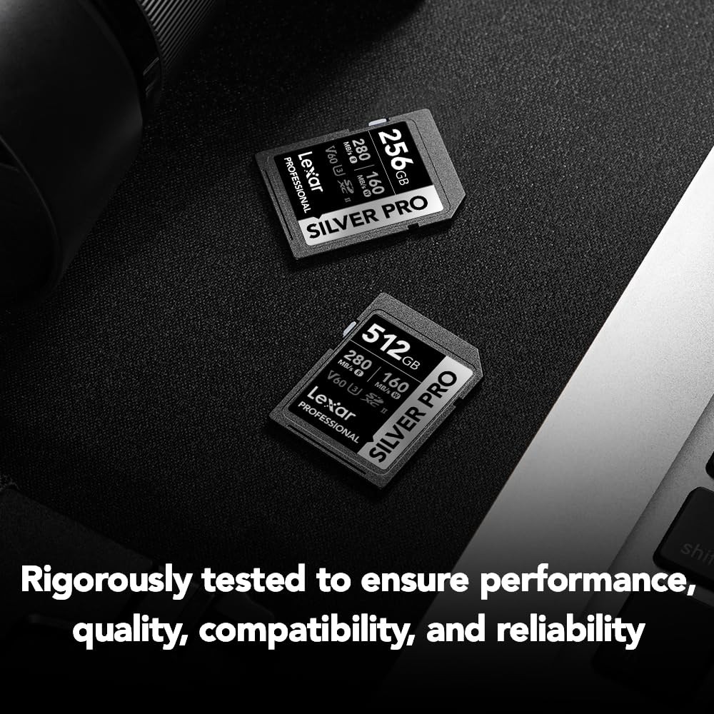 128GB UHS-II SD Card, C10 U3 V60, 280MB/s Read, 4K Full HD, Pro Photographer/…