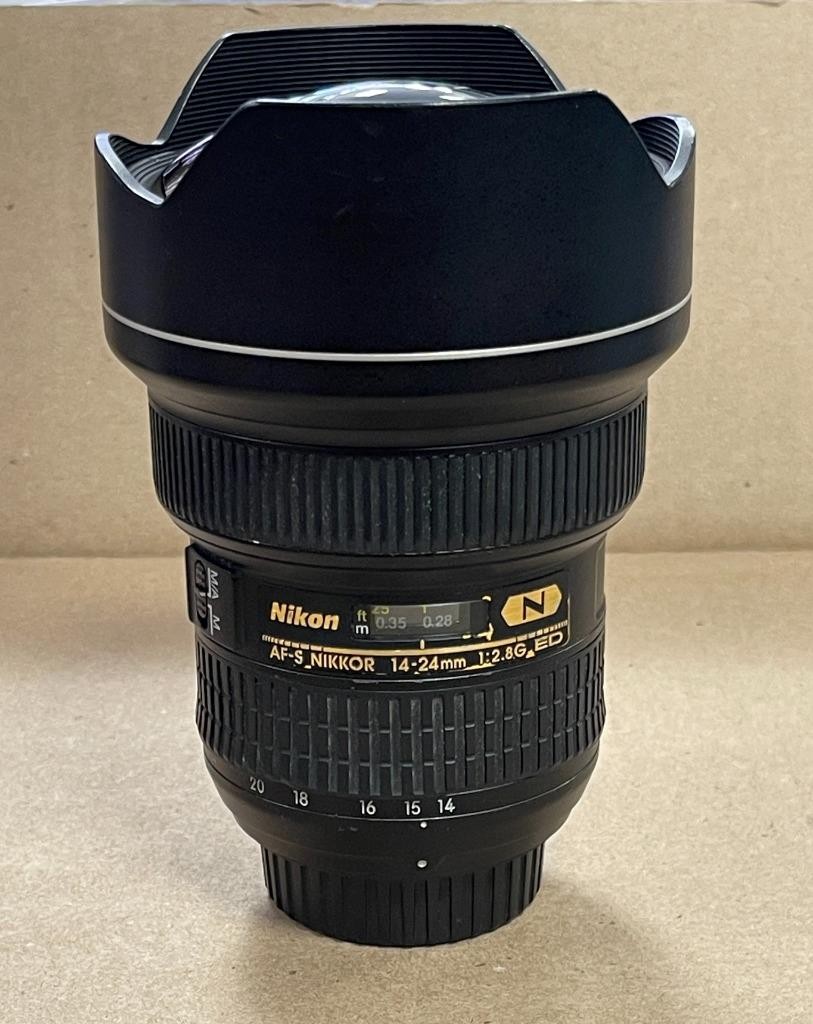 NIKON AF-S NIKKOR 14-24mm F/2.8G ED LENS FOR NIKON F MOUNT- USED