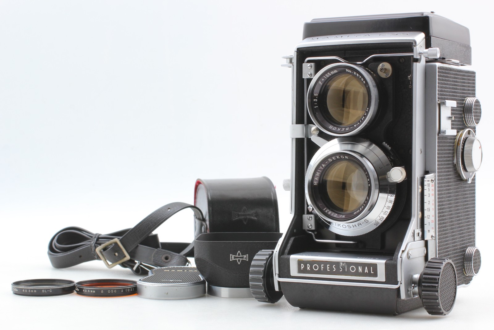 [Near MINT] Mamiya C33 Pro TLR 6×6 Film Camera Sekor 105mm f3.5 Lens From JAPAN