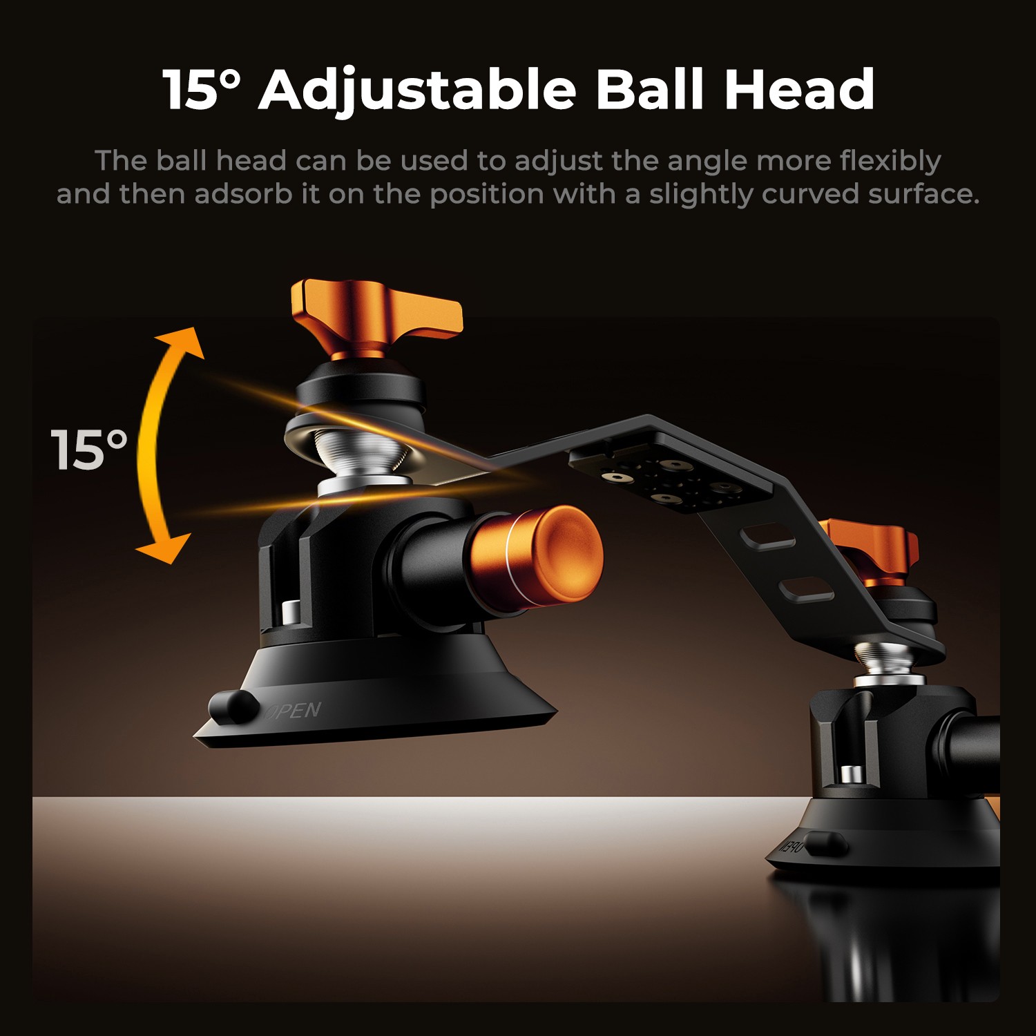 K&F Concept Car Mount for Camera Suction Cup Mount Kit for GoPro Insta360 DJI