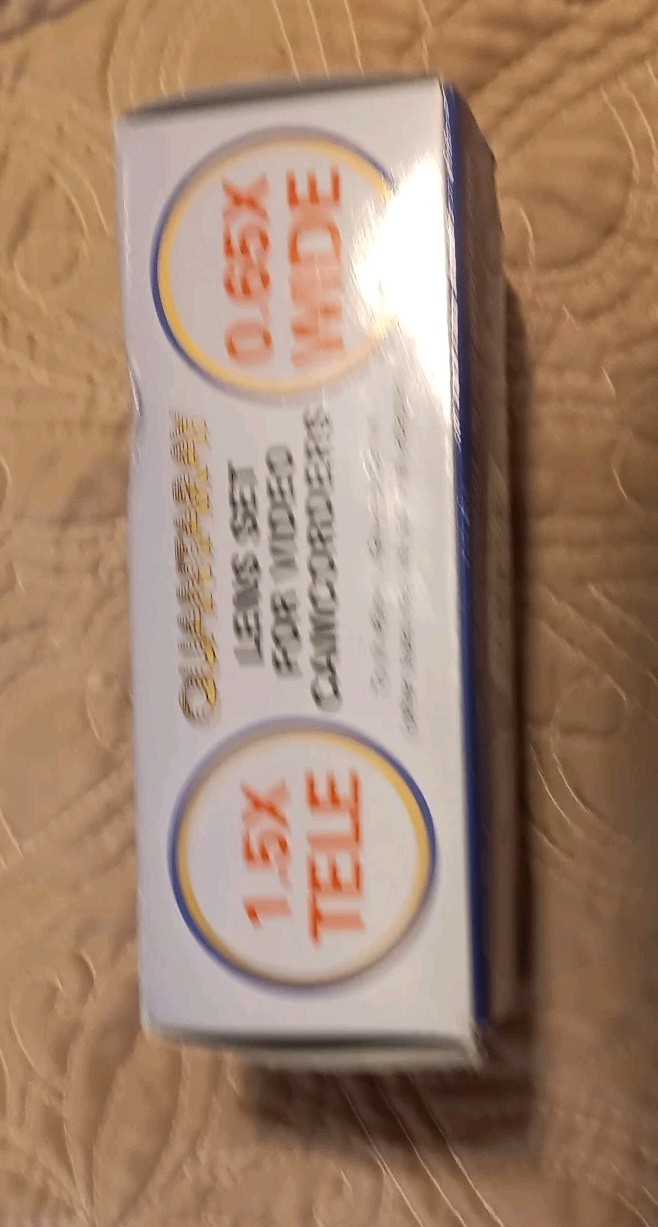 Quantaray Video 1.5x Telephoto & .65 Wide Angle Auxiliary Lens Set NIB NEW NOS