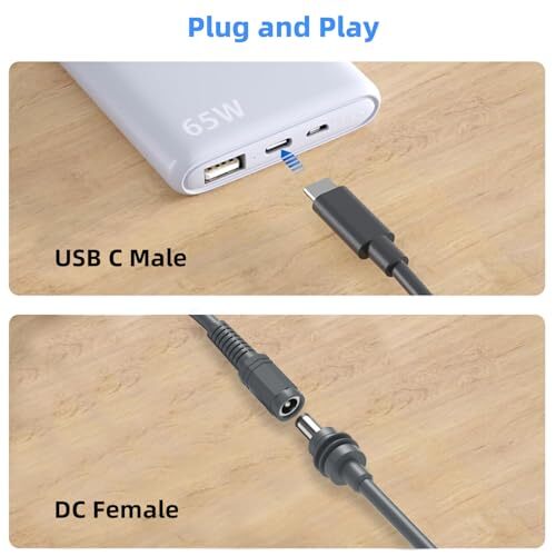 3M/Extension Power Cable Cord for Starlink Mini, 9.8FT USB C Male to DC Female