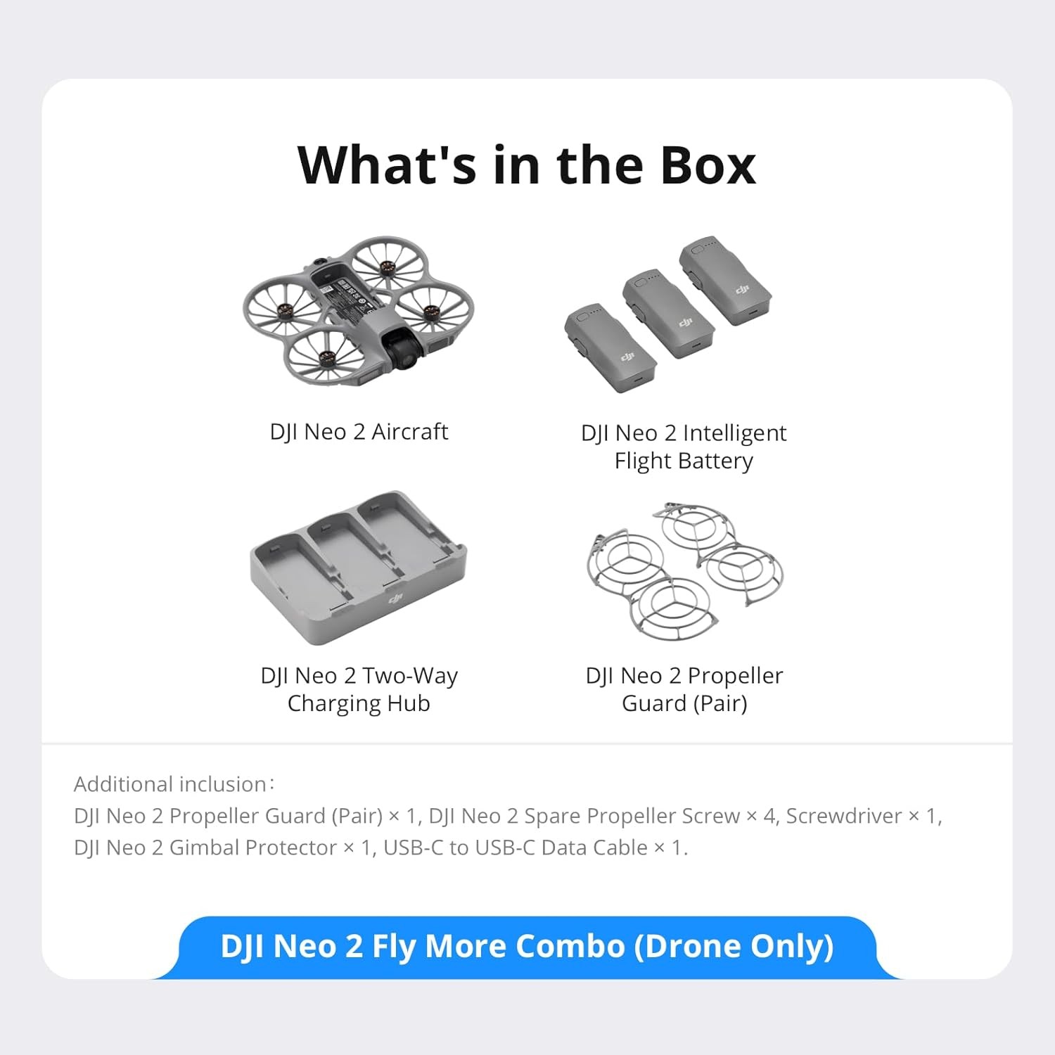 DJI Neo 2 Fly More Combo (Drone Only)(3 Battery) Camera Drone New