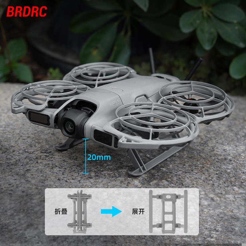 For DJI Neo 2 Drone Landing Gear Heightened Folding Tripod Stand Leg Accessories