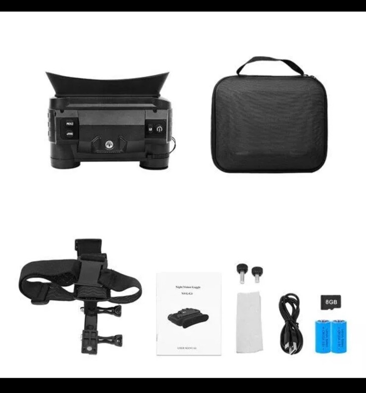 Night Vision Set NVG-G1 IR Binocular Head Mount 3.5x Zoom 940nm Goggles Device