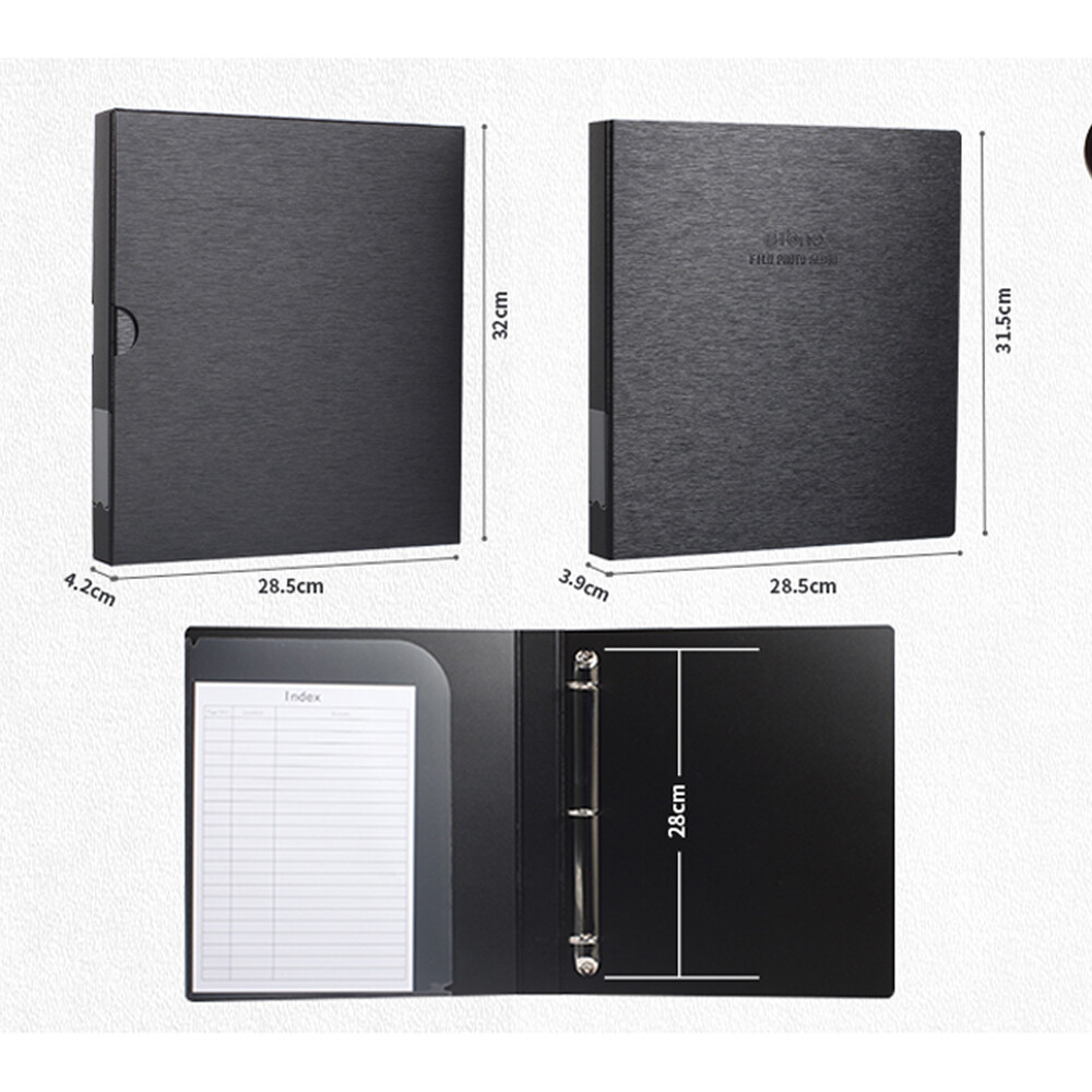 Photo Film Storage Album Ring Binder Sort For Print File Archival Pages Slide