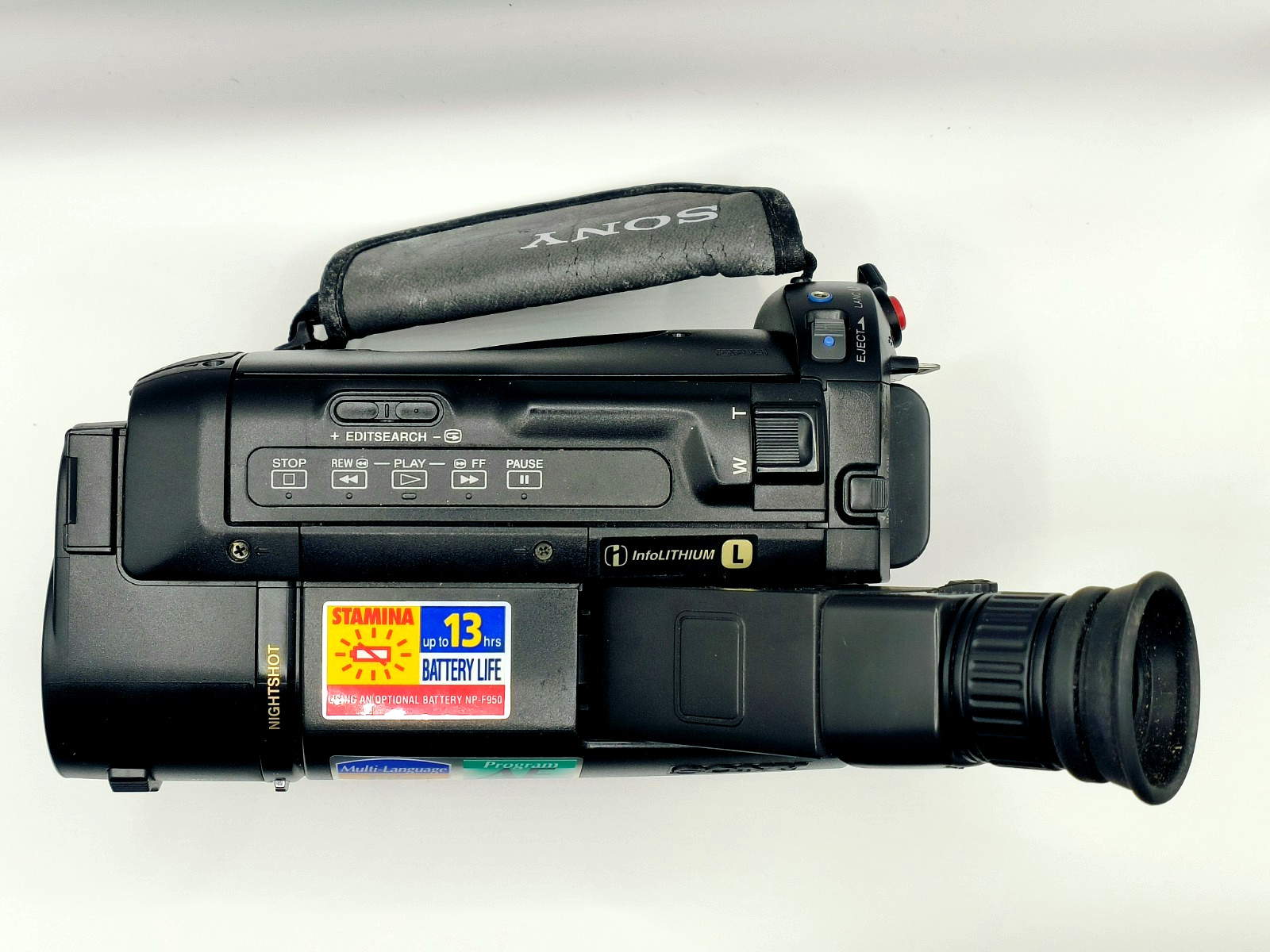 Sony CCD-TR415E PAL Video8 XR Camcorder Bundle Tested + PSU + 3x NOS Tapes Bag