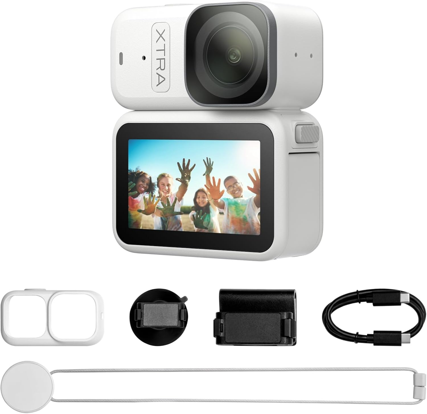 Xtra Atto Wearable 4K Action Camera (128GB), 54 G, Light and Compact, 1/1.3″ Sen