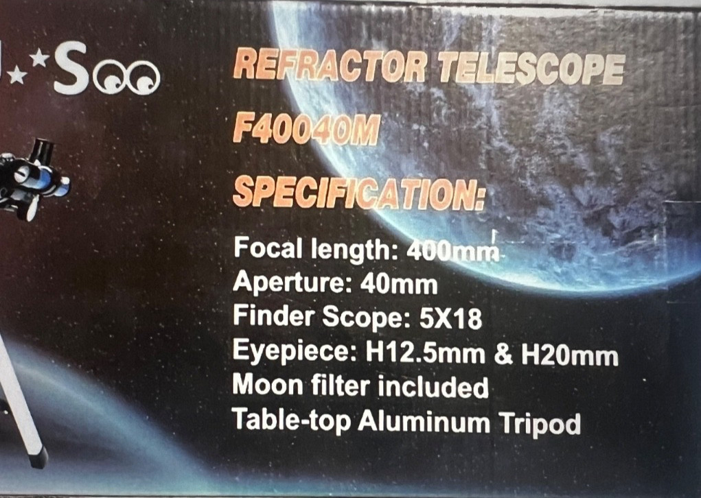 Kid Telescope 400x40mm Tripod Scope Portable Professional Astronomy NEW MaxUSoo
