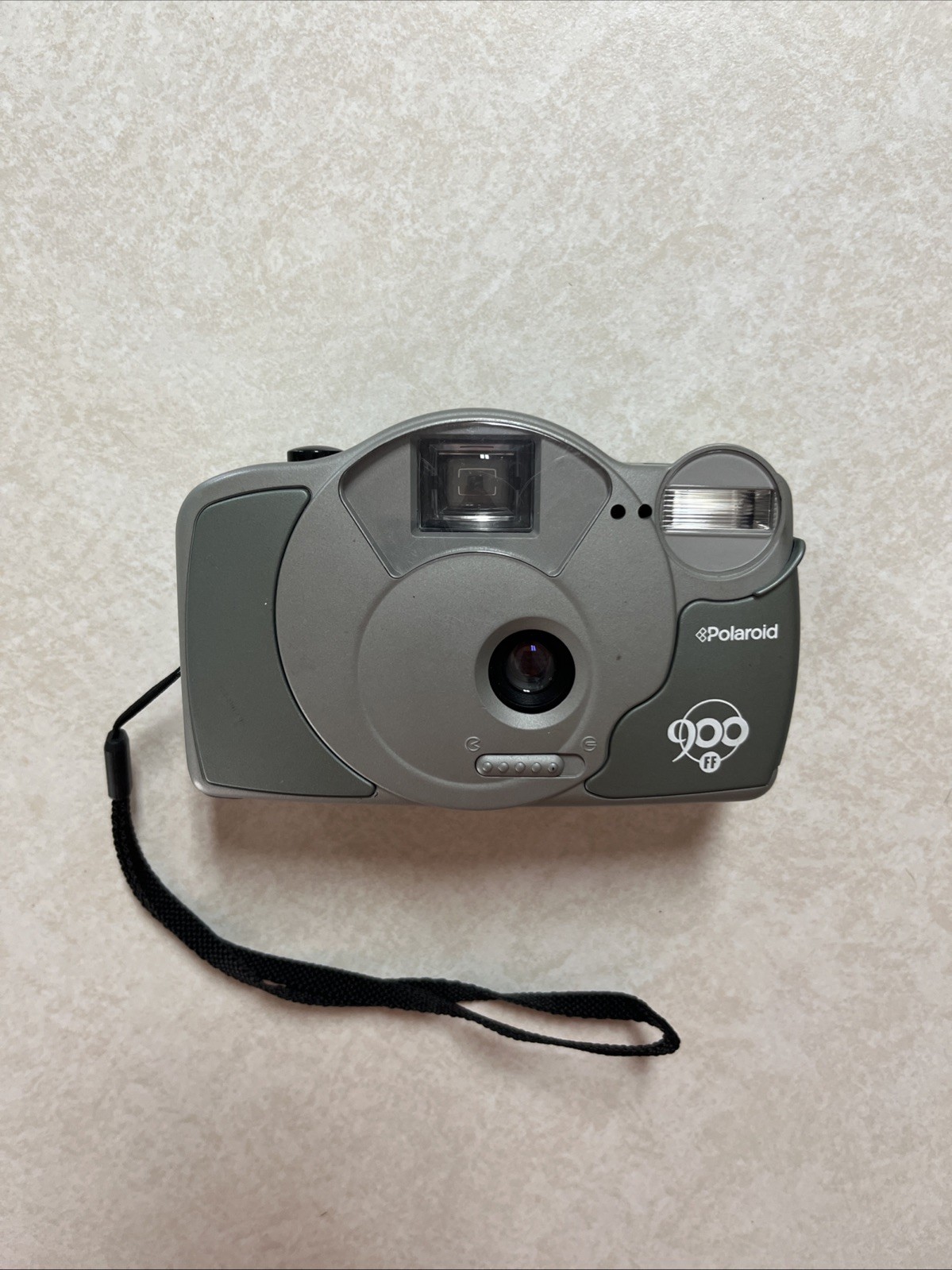 Vintage Polaroid 900 FF 35mm film camera with built-in flash Tested Works