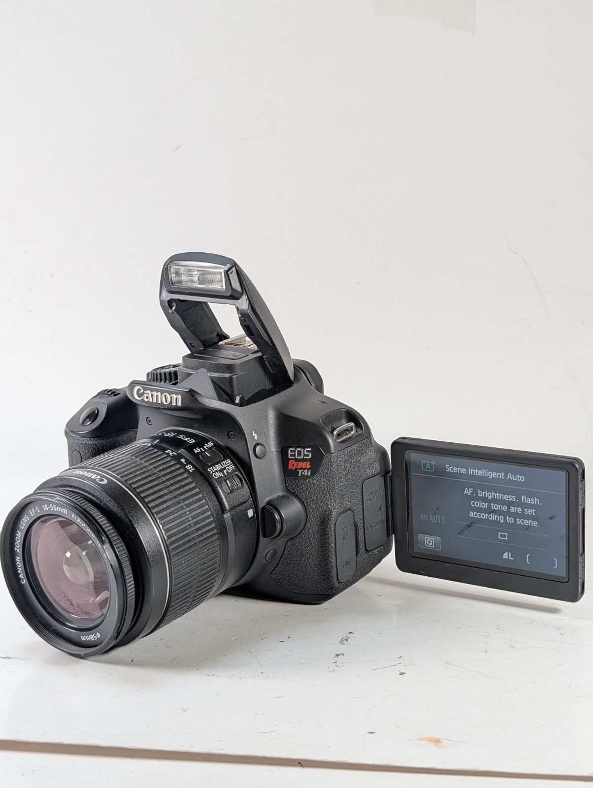 Canon EOS Rebel T4i DSLR Camera w 18-55mm IS Lens Charger Tested✅ READ Mode Dial