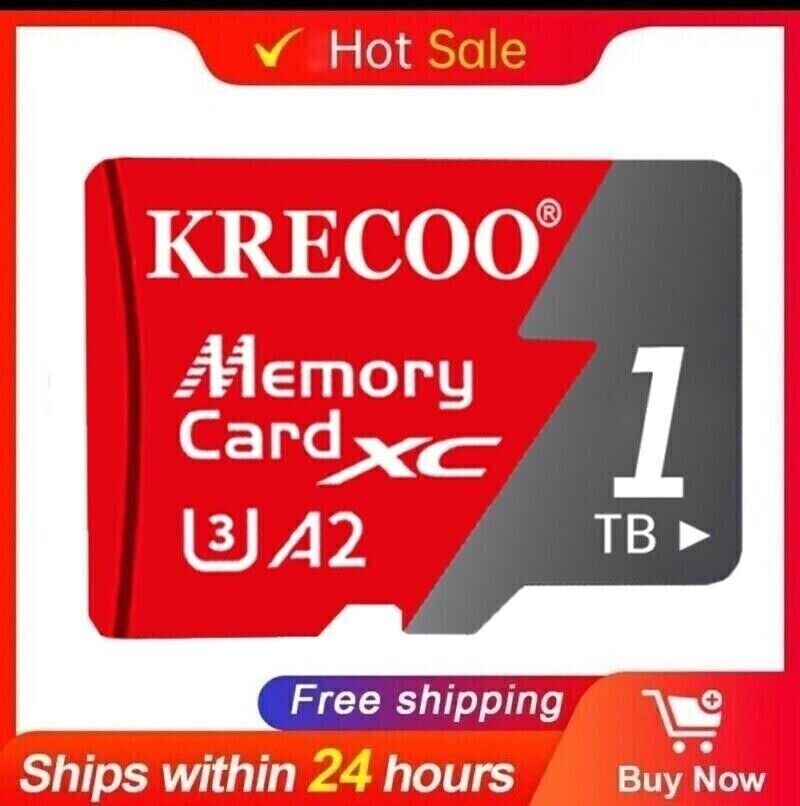 128GB 256GB 1TB Micro SD Card Memory Card TF Card +Free Adapter High Speed Lot