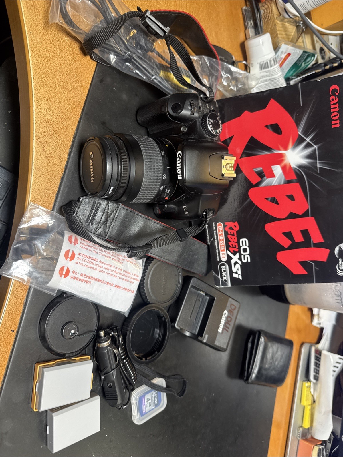 Canon EOS Rebel XSi 12.2MP Digital SLR DSLR Camera