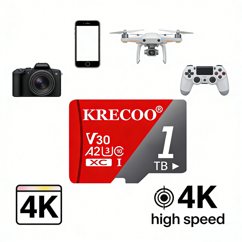 128GB 256GB 1TB Micro SD Card Memory Card TF Card Free Adapter High Speed Lot