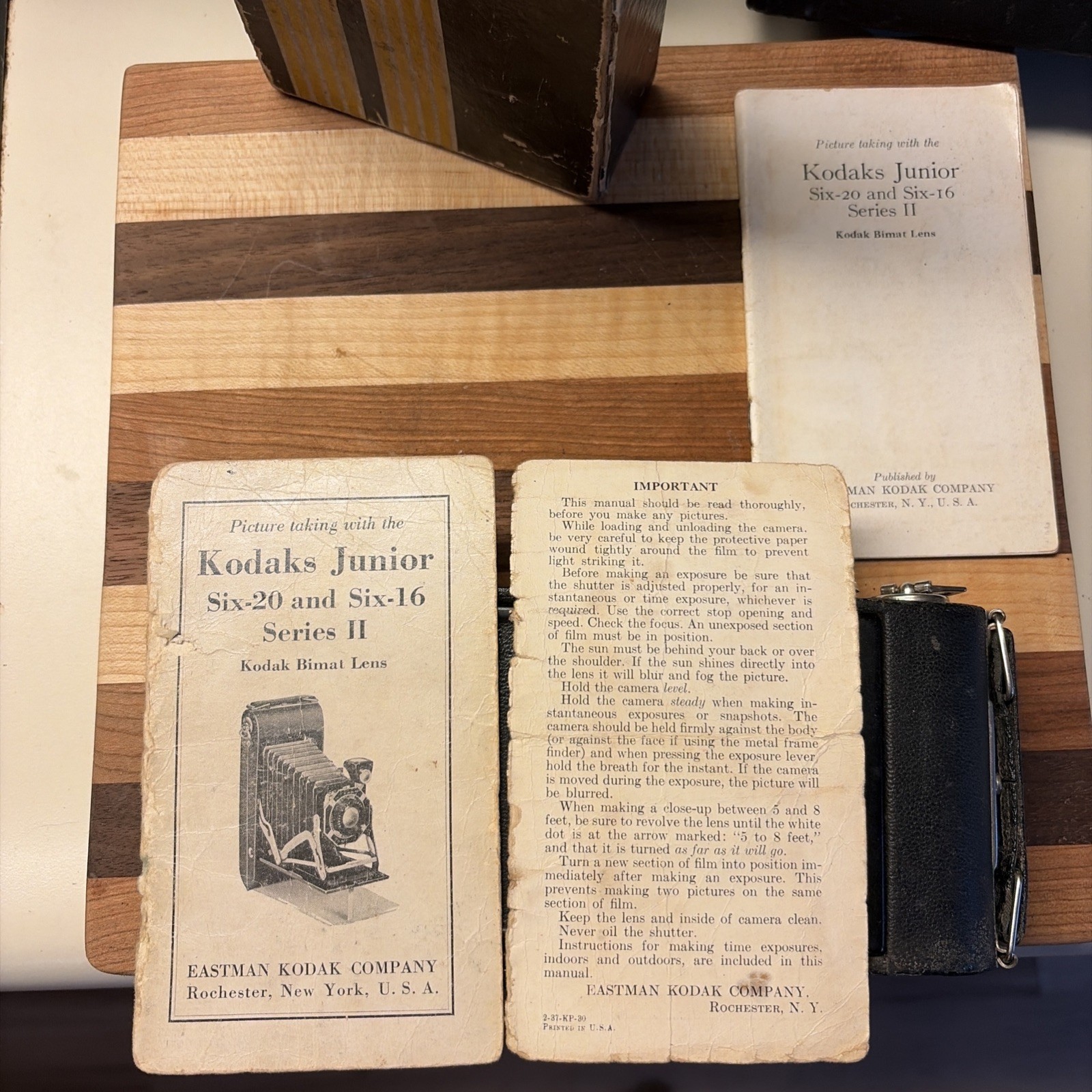 Kodak Junior Six-16 Series II Folding Camera 6×4.5 Black w/ Box