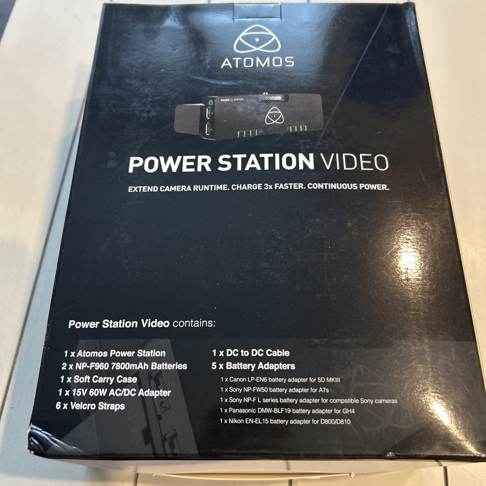 New In Box Atomos Power Station Video Power Supply