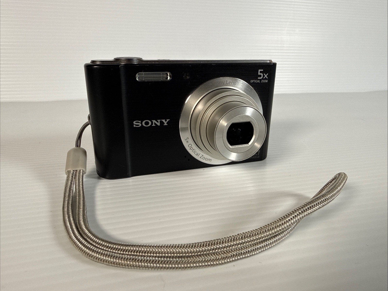 Sony Cyber-shot DSC-W800 20.1 MP 5x Optical Zoom Digital Camera Black Tested