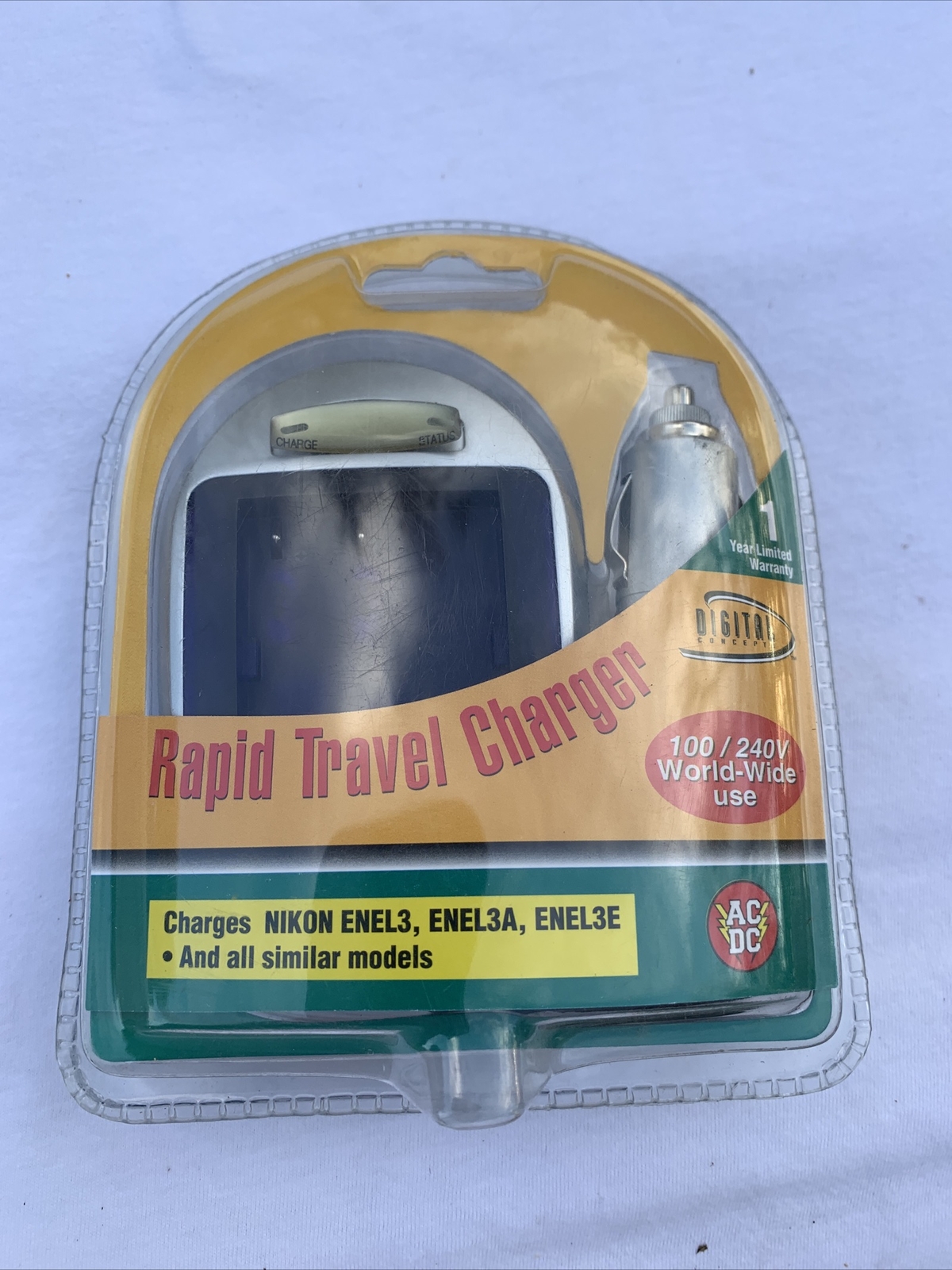 New Rapid Travel Charger for Battery – Nikon ENEL3, 100 / 240V Fast Shipping Wow