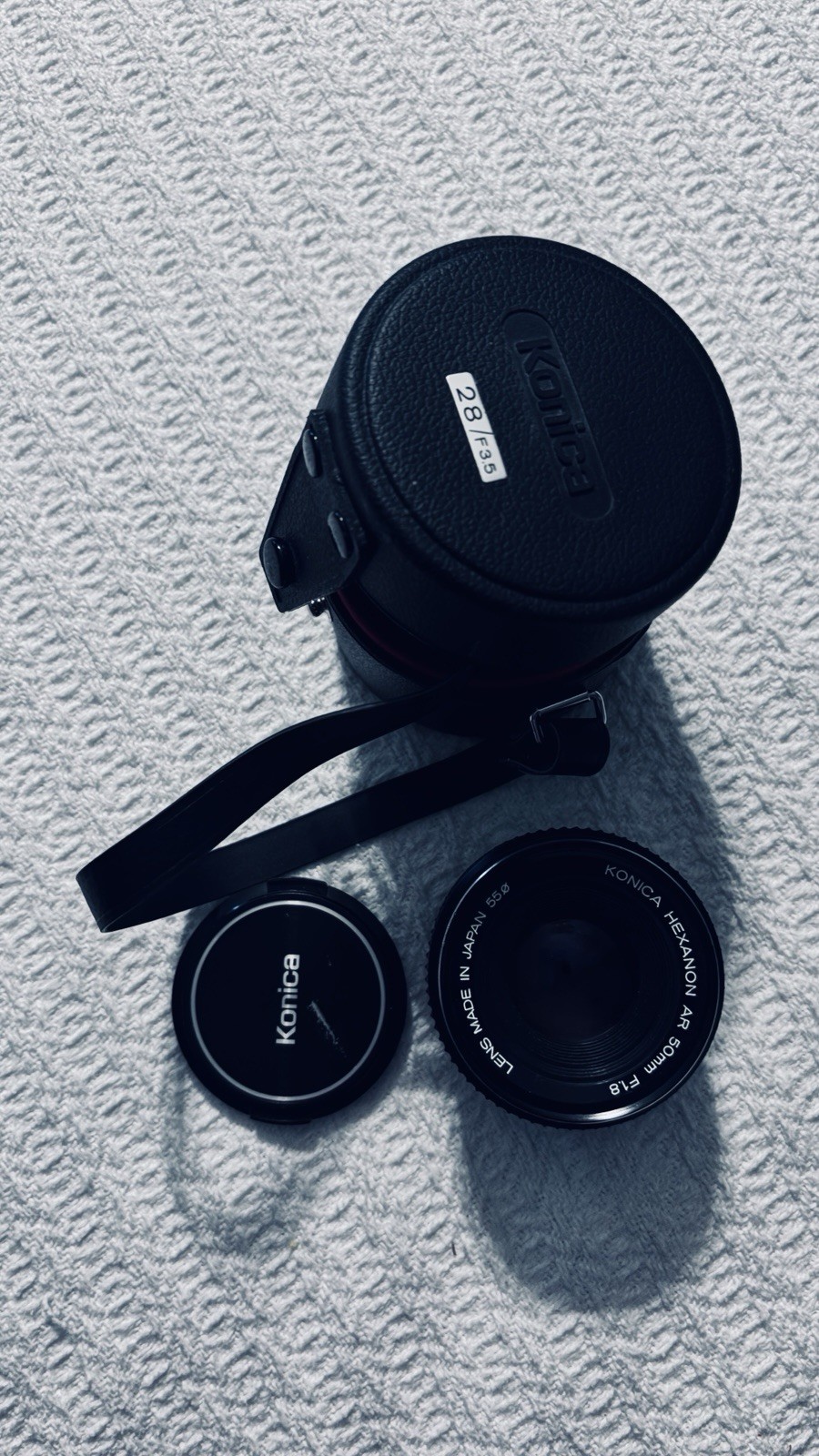 Konica Hexanon AR 50mm f1.8 vintage sharp Lens Konica AR-Mount with Case & Cap