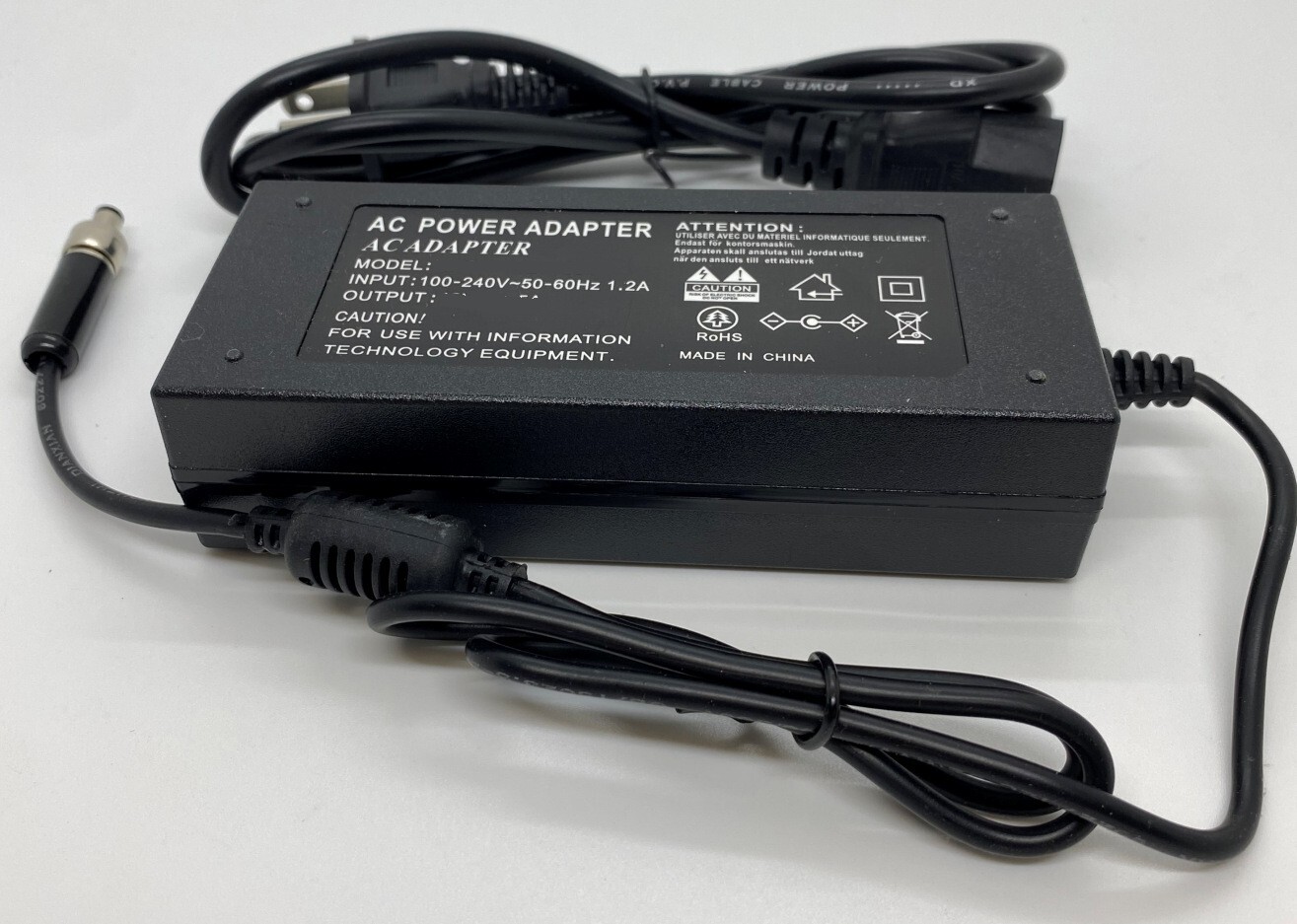 12v 60W Power Adapter for Blackmagic Design Mini Extreme Switcher w/locking plug