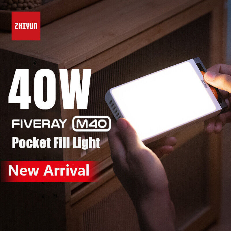 zhiyun light Fiveray M40 40W LED Handheld Pocket Video Light Photography Light