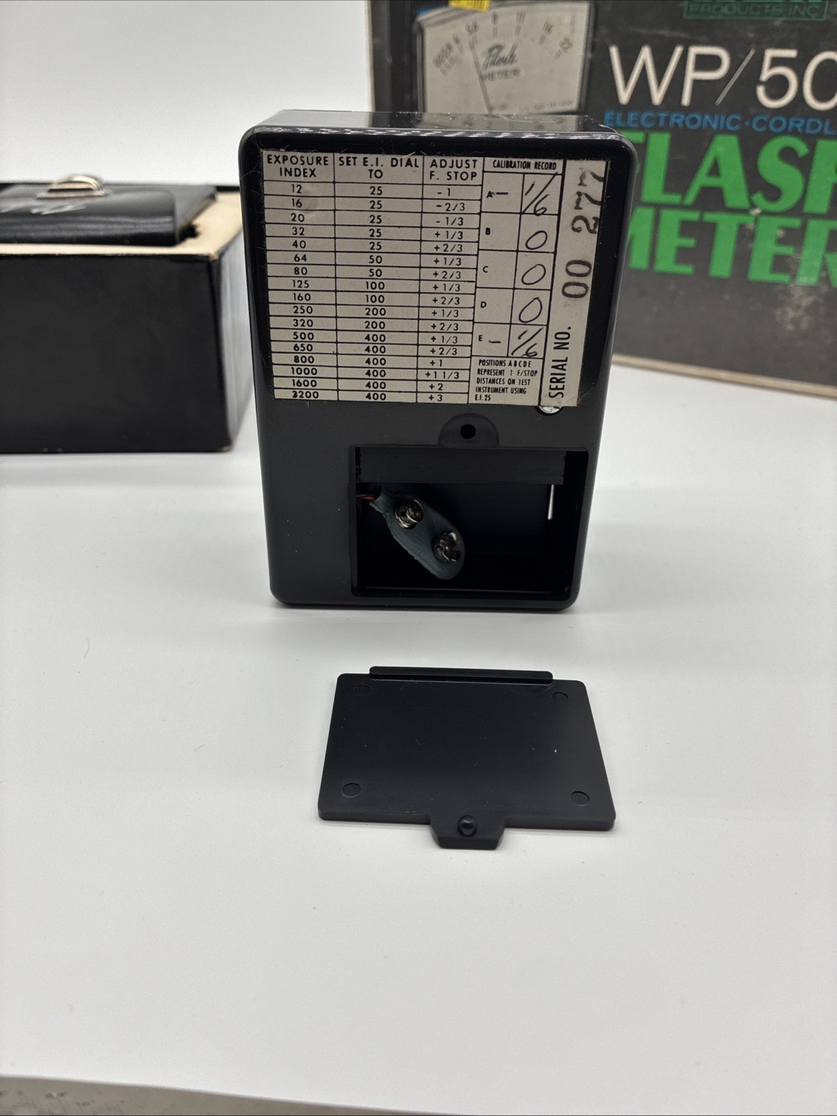 Vintage WEIN Flash Meter WP500 With Case & Original Box UNTESTED