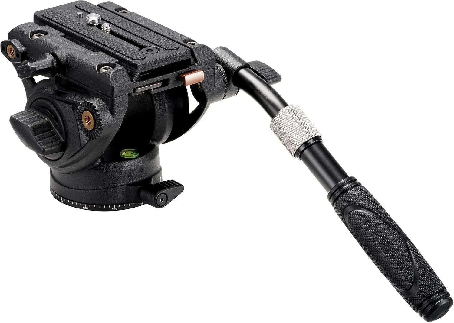 Heavy Duty Camera Fluid Head 17.6lbs Max Load Smooth Pan Tilt