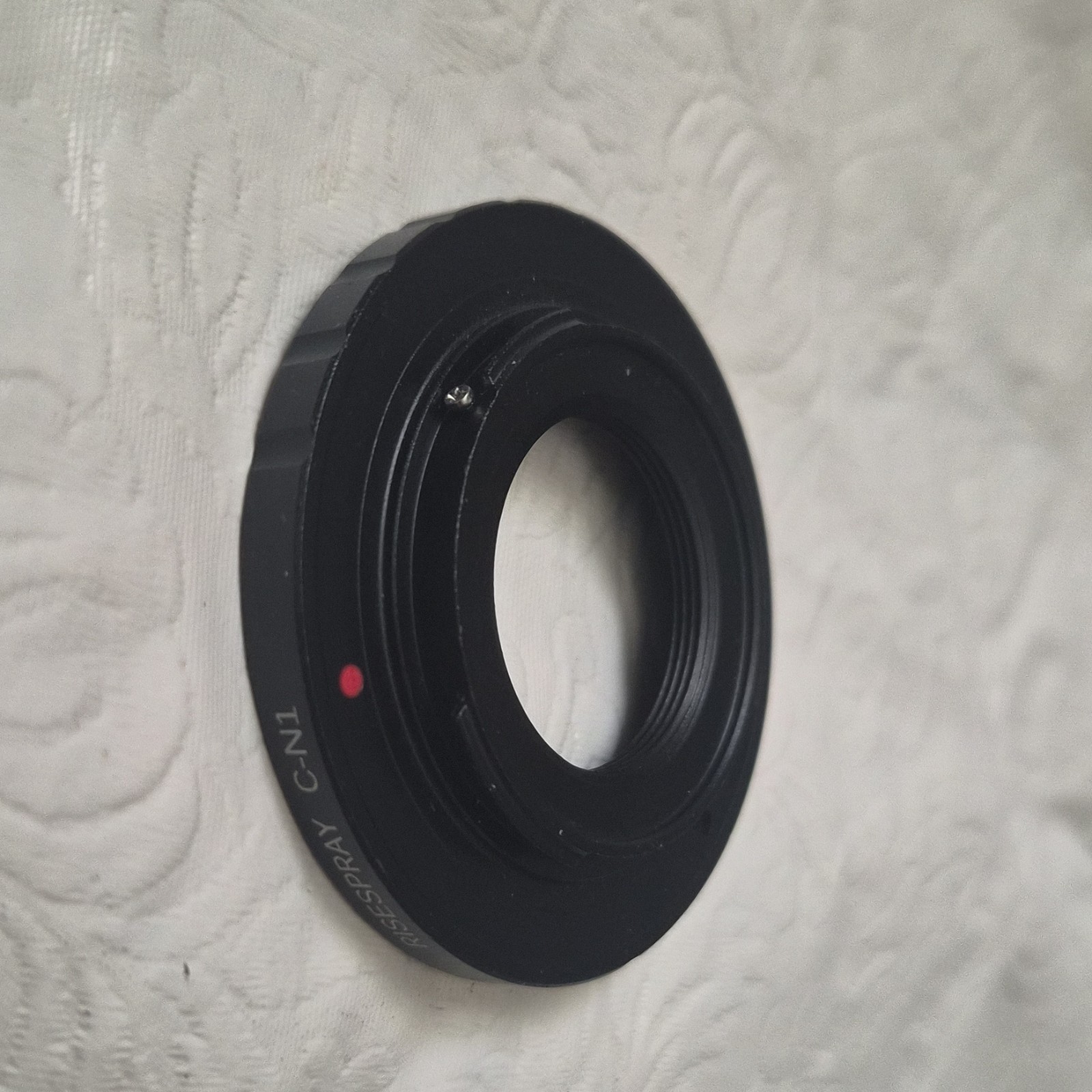 RISESPRAY C-N1 C-Mount to Nikon 1 Lens Adapter, Twist-On, Black, Universal