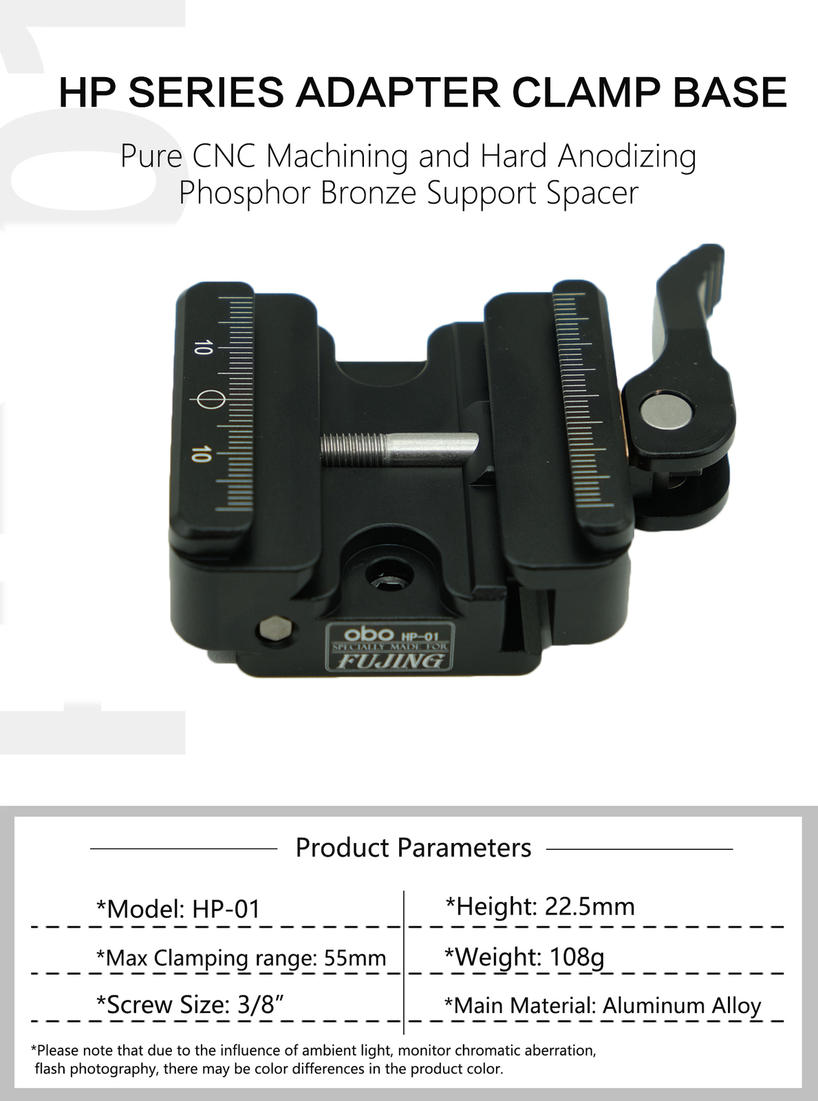 Quick Release Clamp Arca Swiss to Picatinny Adapter Tripod ball head