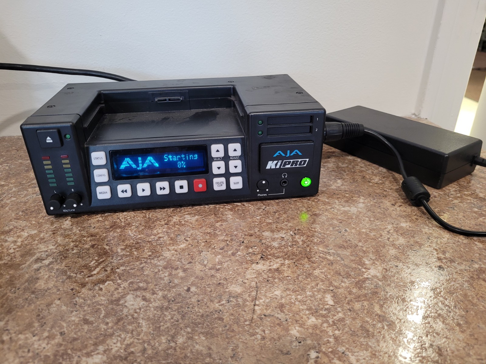 AJA KI-PRO-R0 HD/SD Portable Video Recorder Base Unit w/ Power adapter