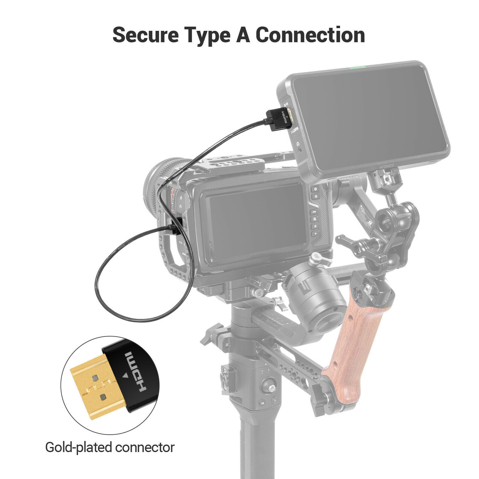 SmallRig Ultra-Slim HDMI Cable (13.8″)Supports Resolutions up to 4K UHD 60HZ