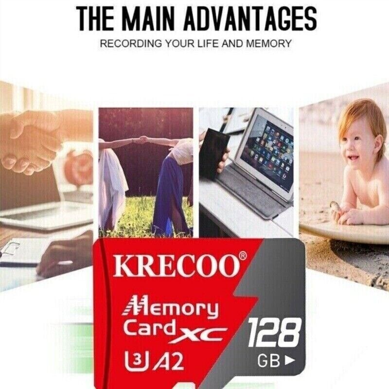 Micro SD Card Ultra Memory 128GB 256GB 1TB TF for Phone Tablet Security Camera