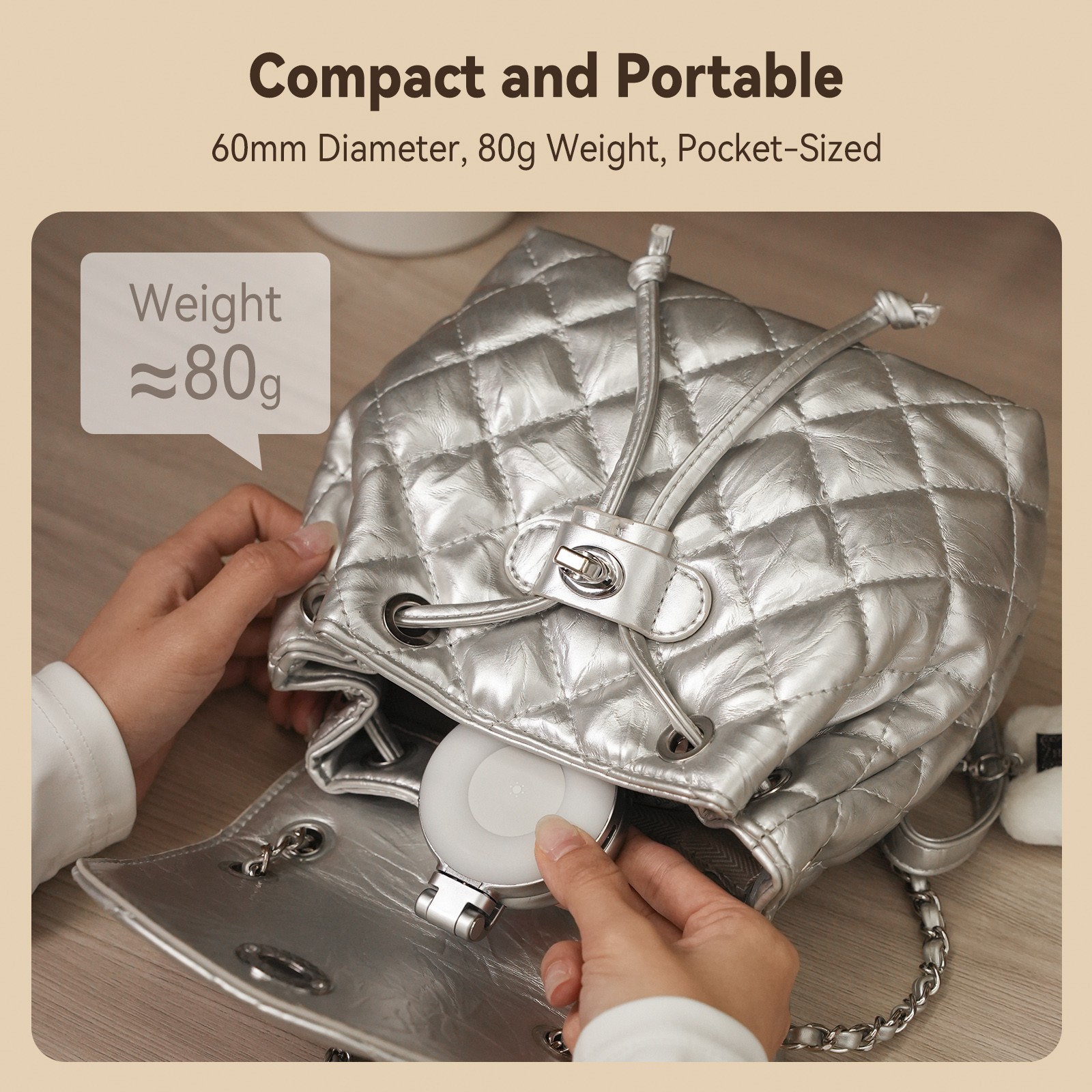 Mini Mobile Phone Magnetic Beauty Fill Light 3 Color Temperature Pocket Light A6