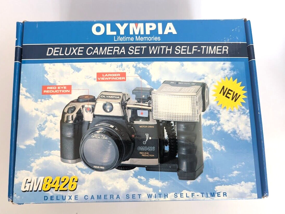 NIB Olympia Deluxe Camera Set with Self Timer Lifetime Memories GM8426