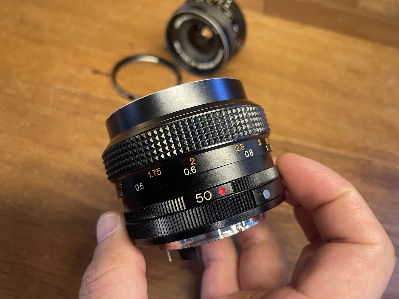 *2Lens Set : Almost Mint & Exc+5* Konica Hexanon AR 50mm F/1.7 & 28mm F/3.5 /JPN