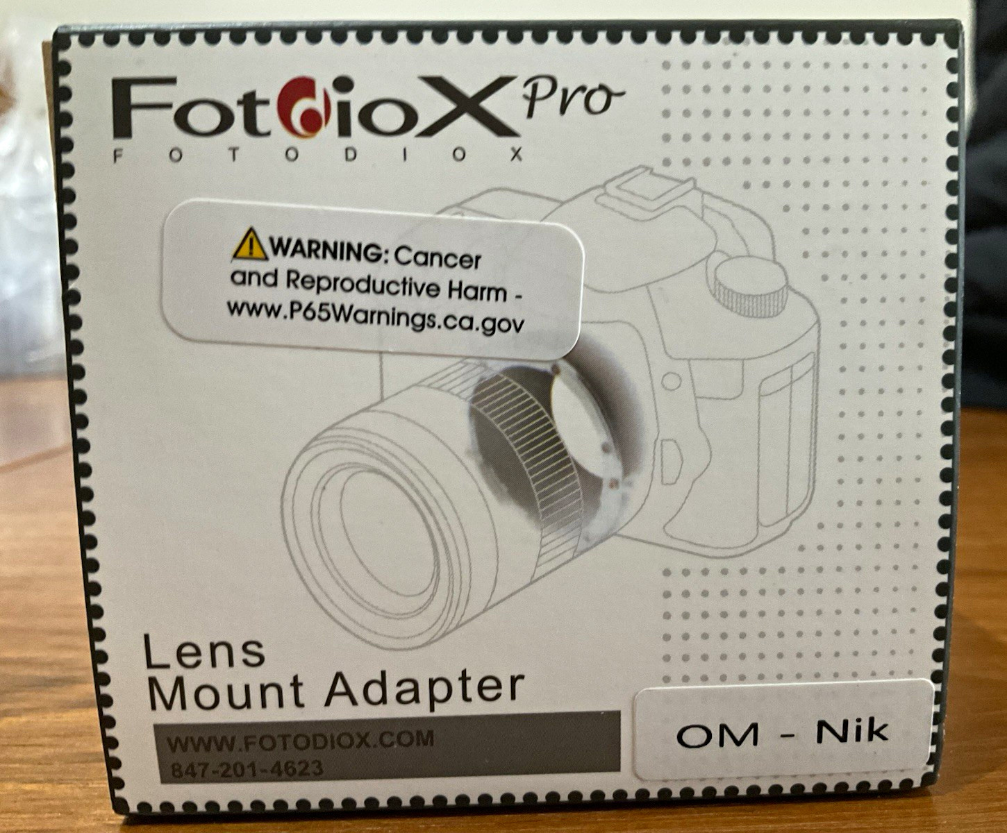 Fotodiox Pro Lens Adapter Olympus OM to Nikon Mount Twist-On