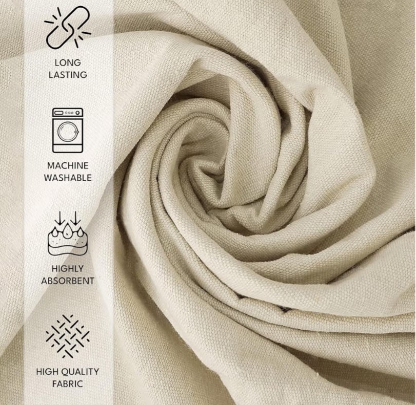 Heavy Duty Off White Canvas Photography Backdrop 12x15ft Seamless Studio Cloth