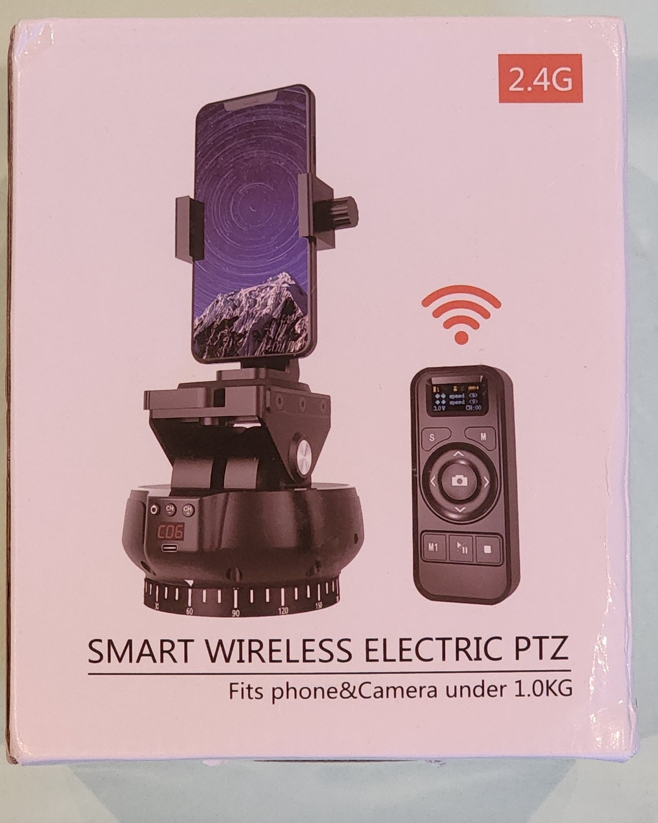 Smart Wireless Electric PTZ, Fits Phone & Camera