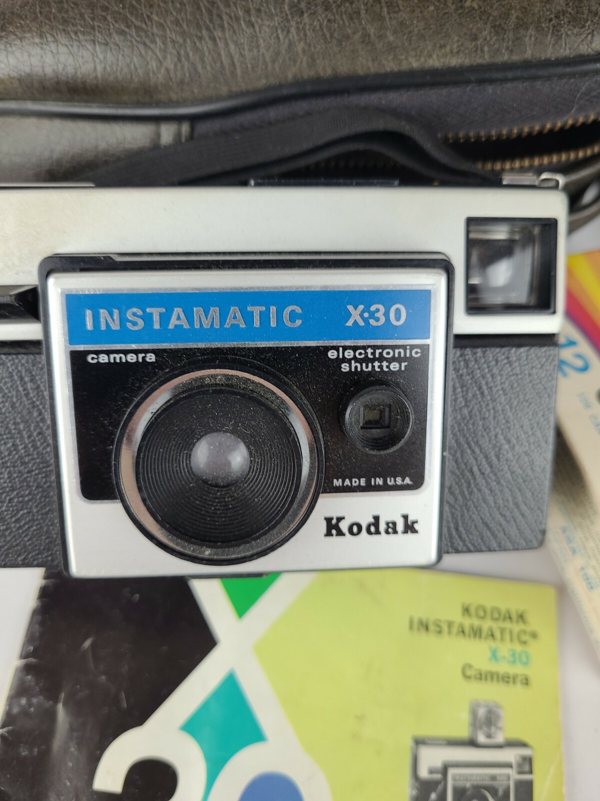 Vintage Kodak Instamatic X-30 Auto Exposure Camera 43mm Lens UNTESTED Bundle
