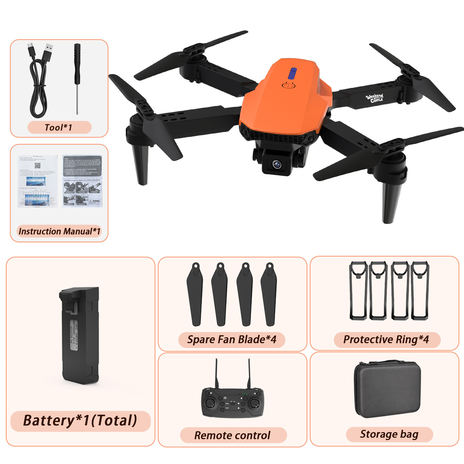 4K High-Definition camera Drone WiFi FPV remote Control Foldable Dual Camera