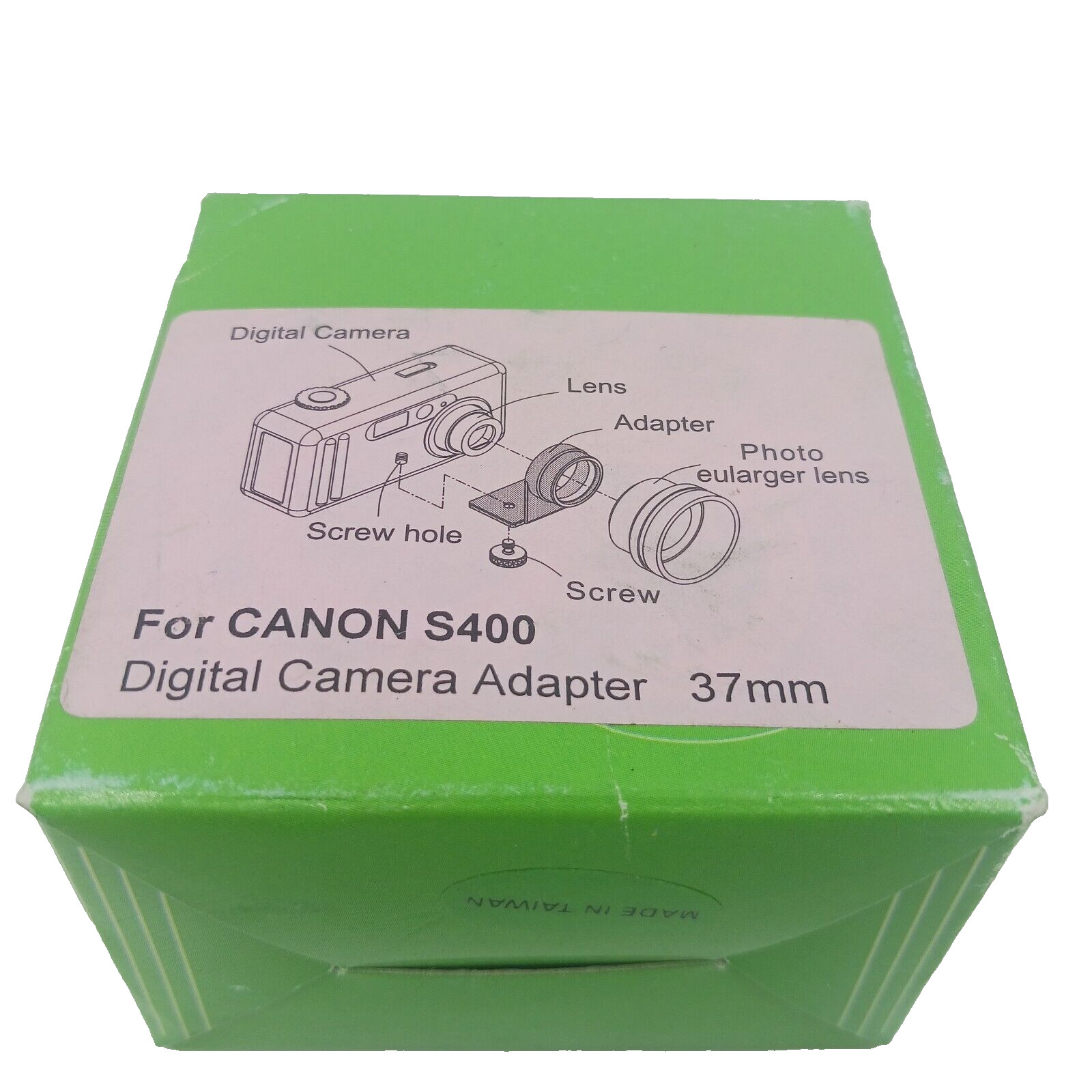 Digital Camera Adapter 37mm For Canon S400 Adapter And Screw Taiwan NOS