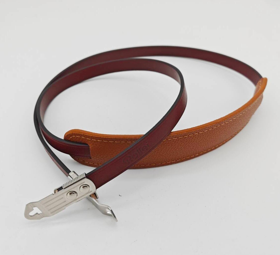 Genuine Leather Shoulder Strap w/ Lugs Rolleiflex MX-EVS Rolleicord VB +PAD
