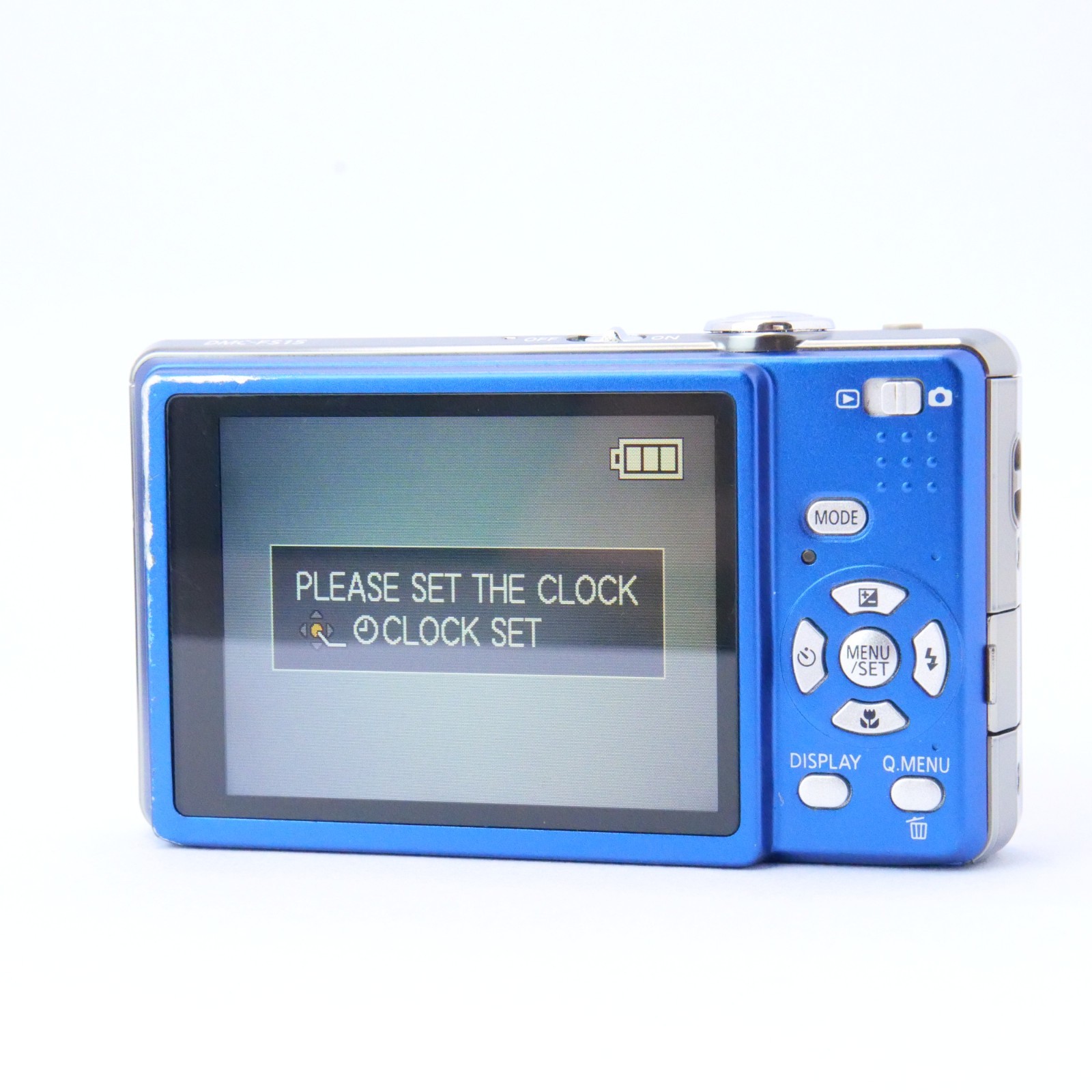 Panasonic LUMIX DMC-FS15 12.1MP Digital Camera Blue Tested No Charger READ