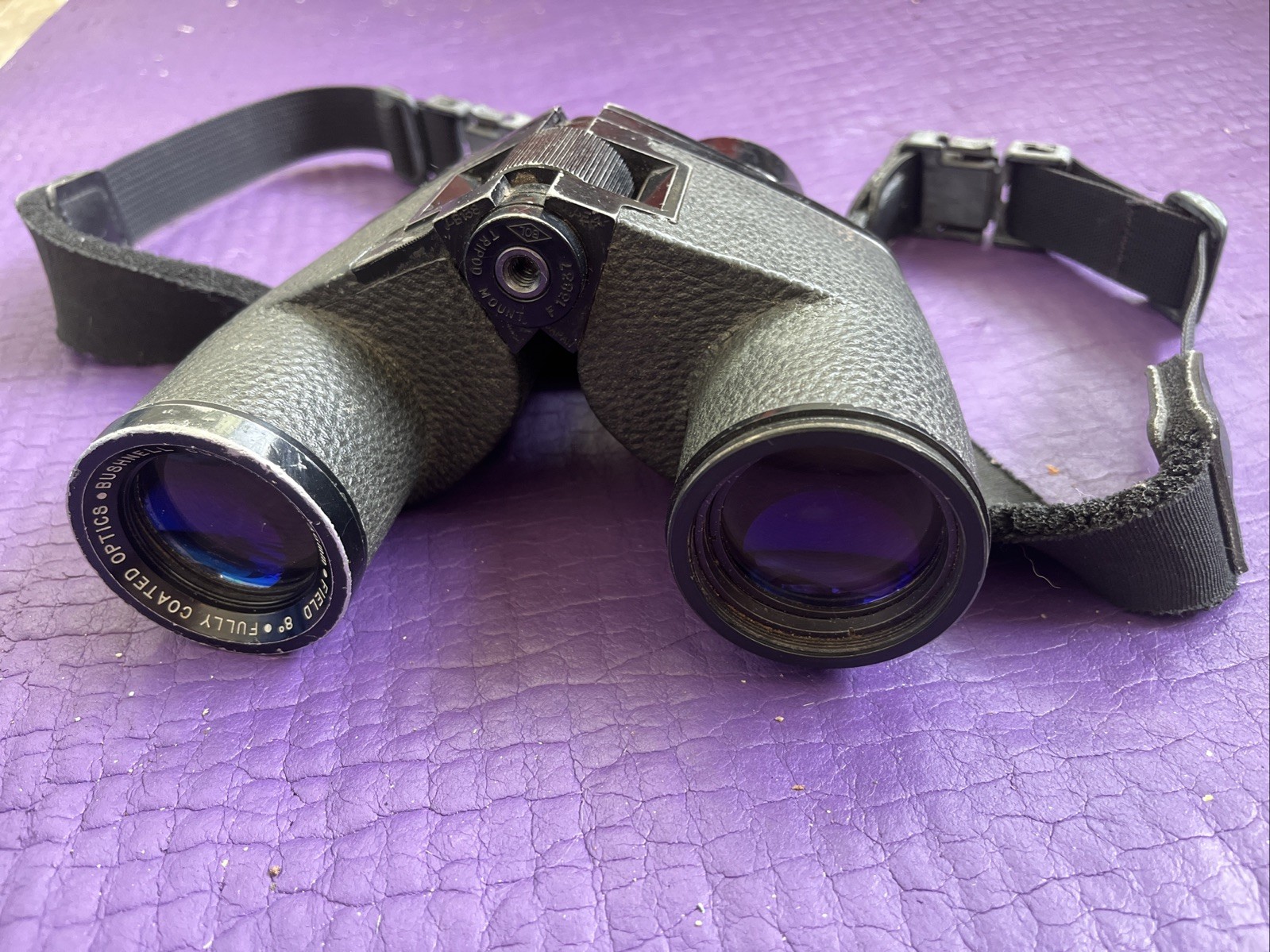 Bushnell 9x36mm Custom Binoculars Coated Metal Japan Strap Retro Gray ~read~