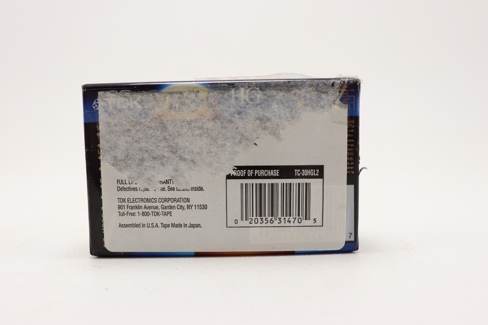 TDK VHS-C HG Ultimate 30 Camcorder Cassette Tapes Blank NEW SEALED
