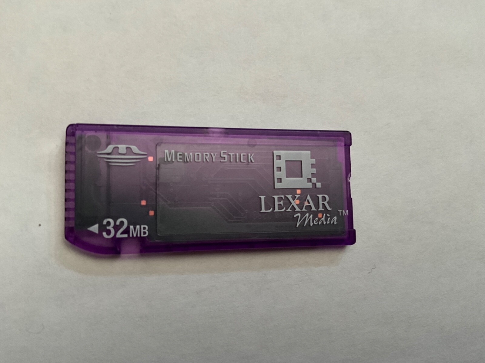 1pcs 32mb Lexar fullsize Non PRO memory stick Older Sony cameras,Voice Rec.