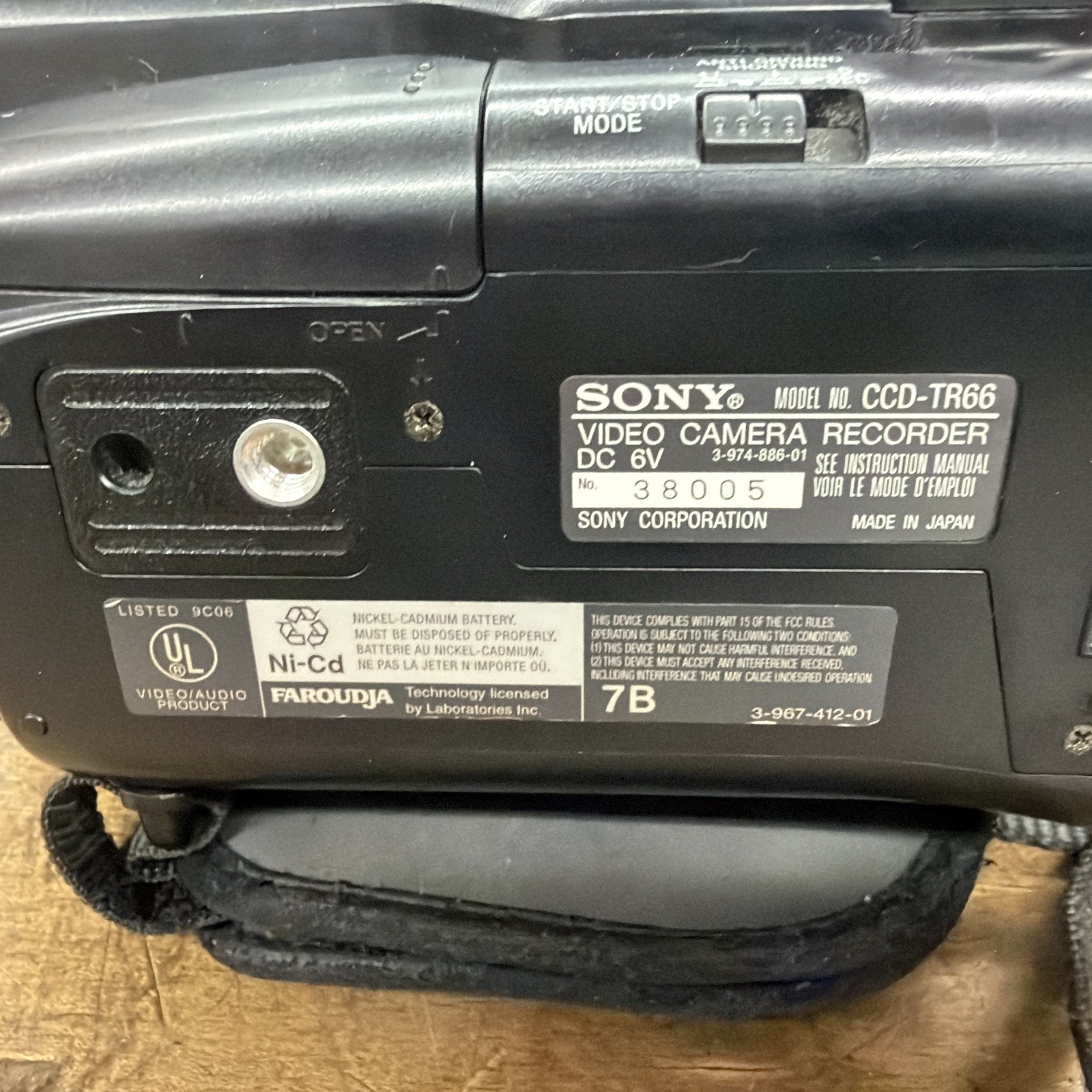 Sony CCD-TR66 8mm Video8 camera Camcorder VCR Player Video Transfer WORKS GREAT!