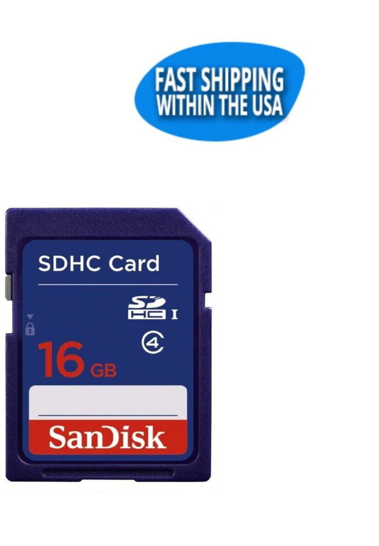 16GB Sandisk SD Cards for Digital Cameras / Trail Camera / Computers