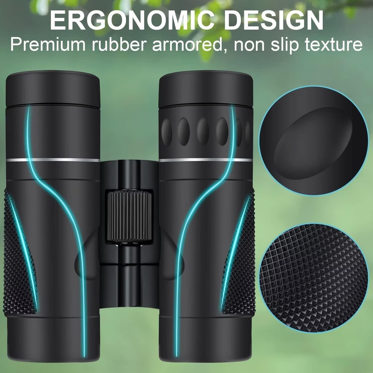 Pocket Size Roof Prism Binoculars for Camping